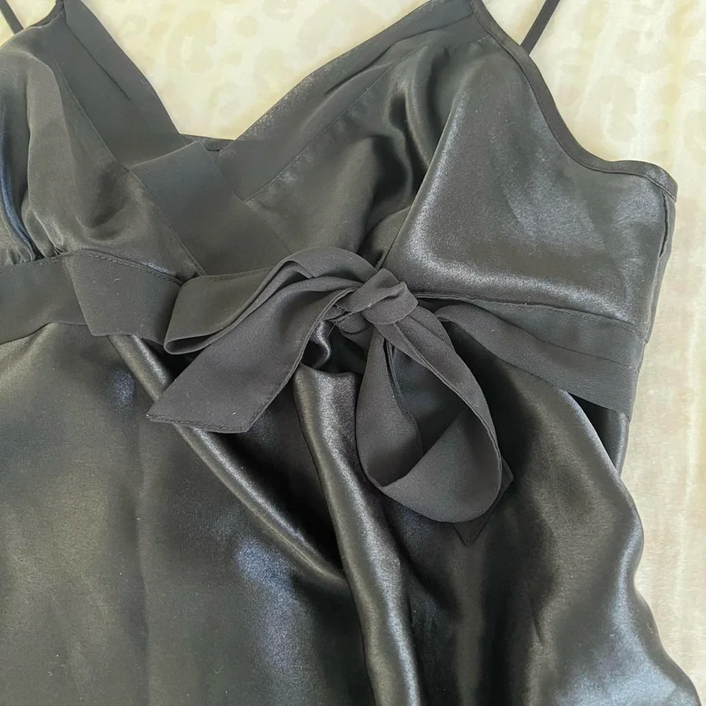 Vintage Black Slip Dress - Picture 4 of 5